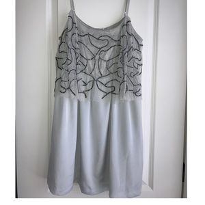 Silver, beaded top!